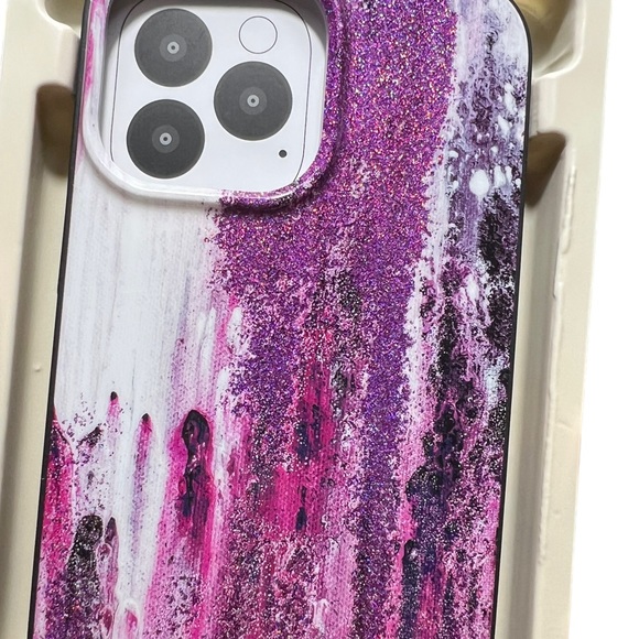 SONIX Purple Rain Marble Granite Glitter MagSafe iPhone 13 PRO MAX Hard Case - Picture 13 of 16